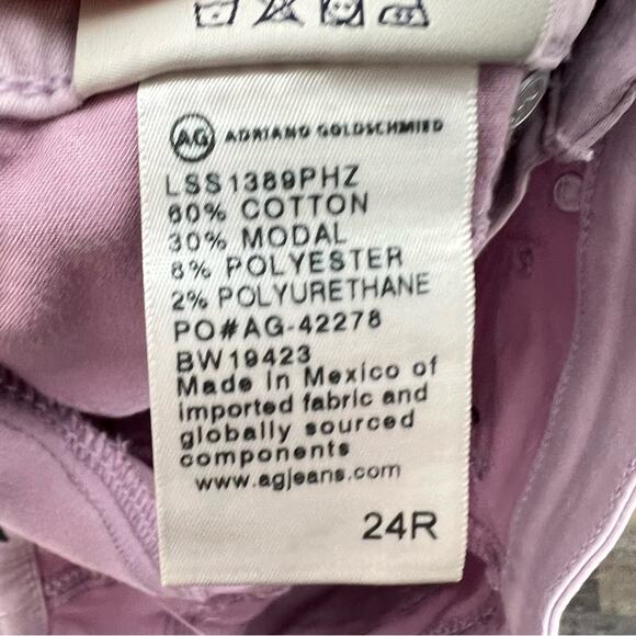 AG Adriano Goldschmied purple super skinny ankle legging jegging jeans 24 B151 - Picture 4 of 5